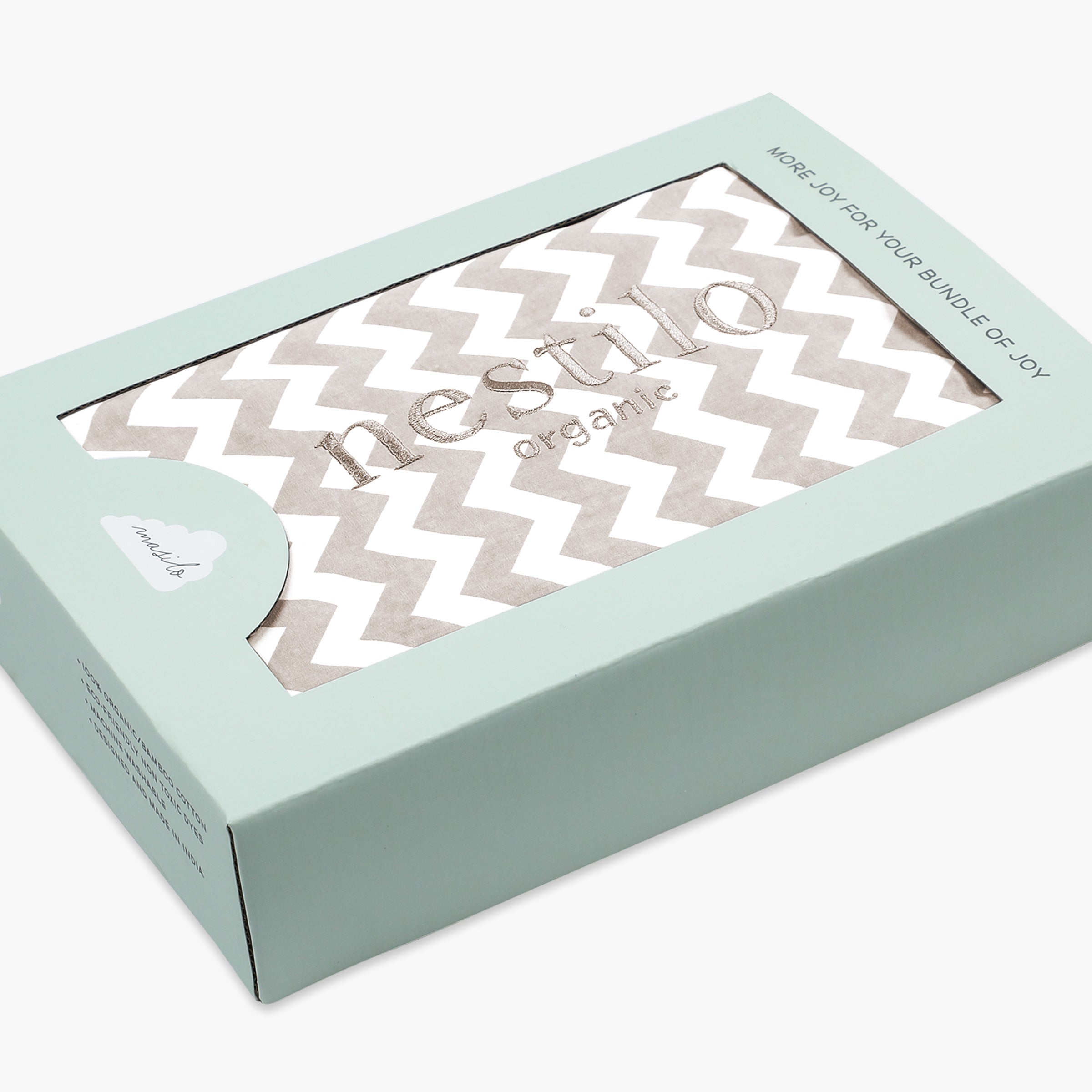 Masilo Kapok Organic Nestilo Spare Cover – Chevron Grey