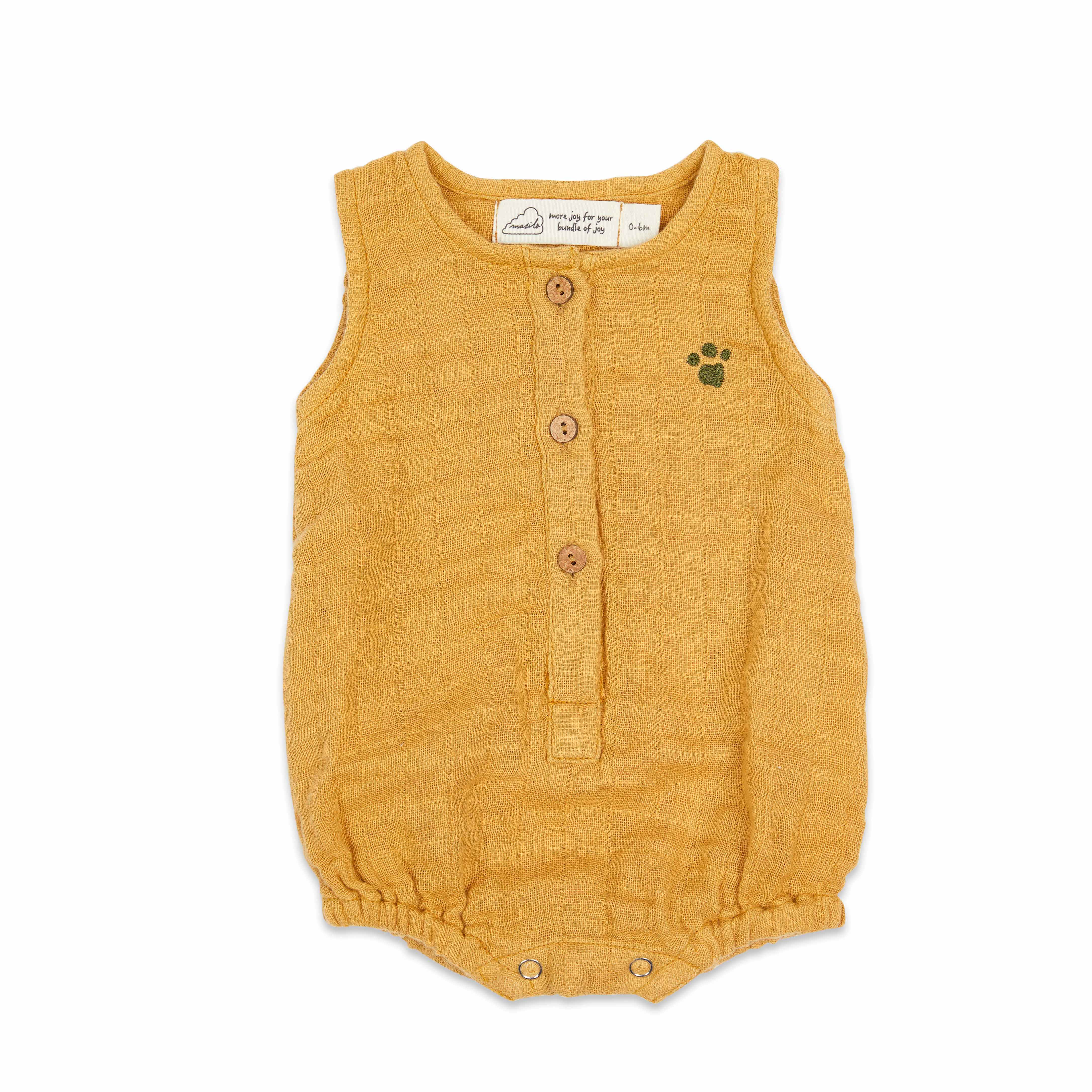 Masilo Baby Romper - Born To Be Wild (Honeycomb)