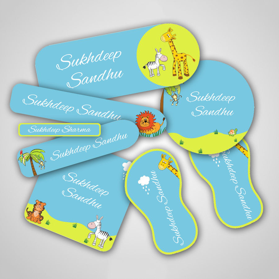 Jungle Bungle Labels Super Saver Set <br> <span style="font-size: 11px; font-family:Helvetica,Arial,sans-serif;">Assorted packs containing upto 154 stickers</span>