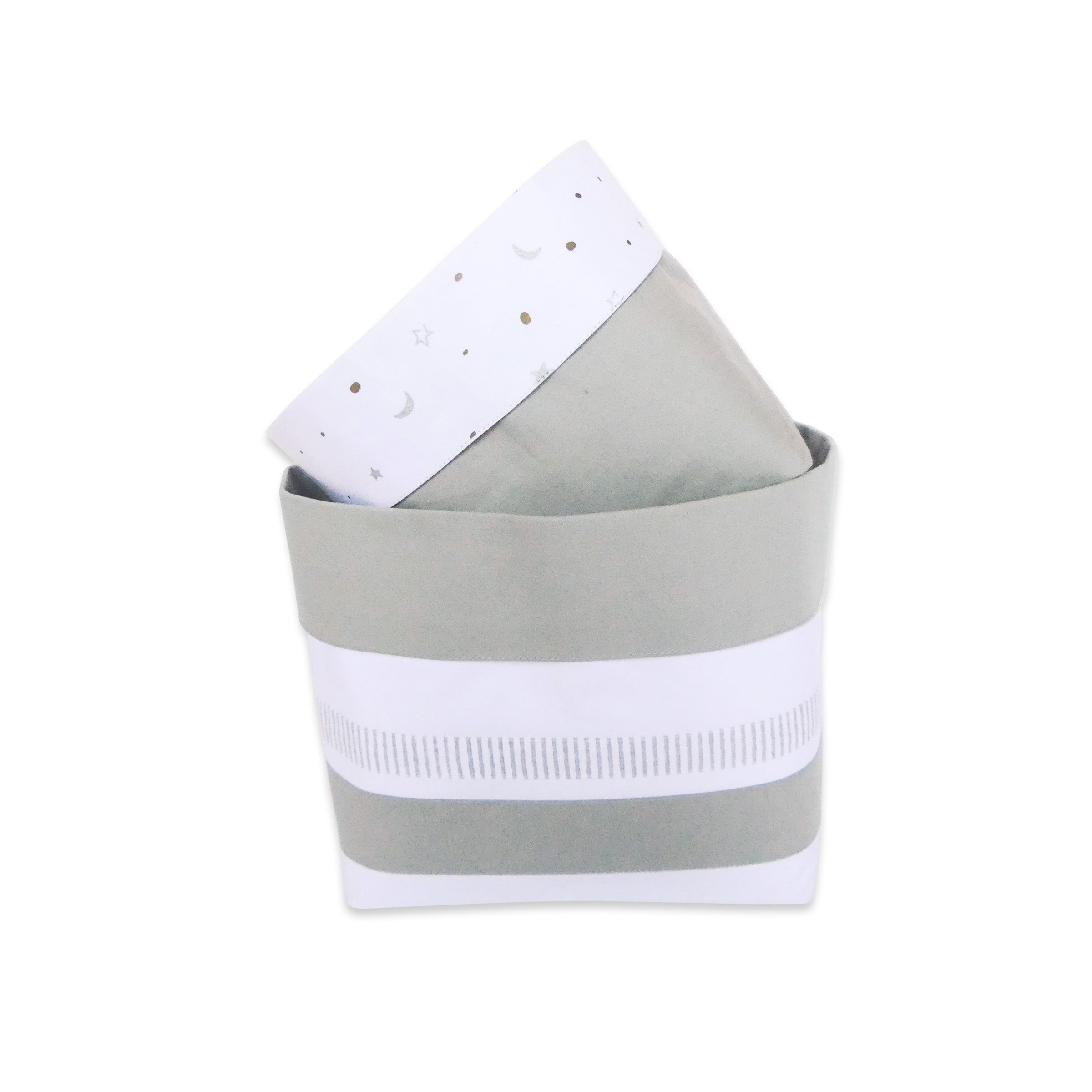 Masilo Fabric Storage Baskets (Set of 2) – Grey