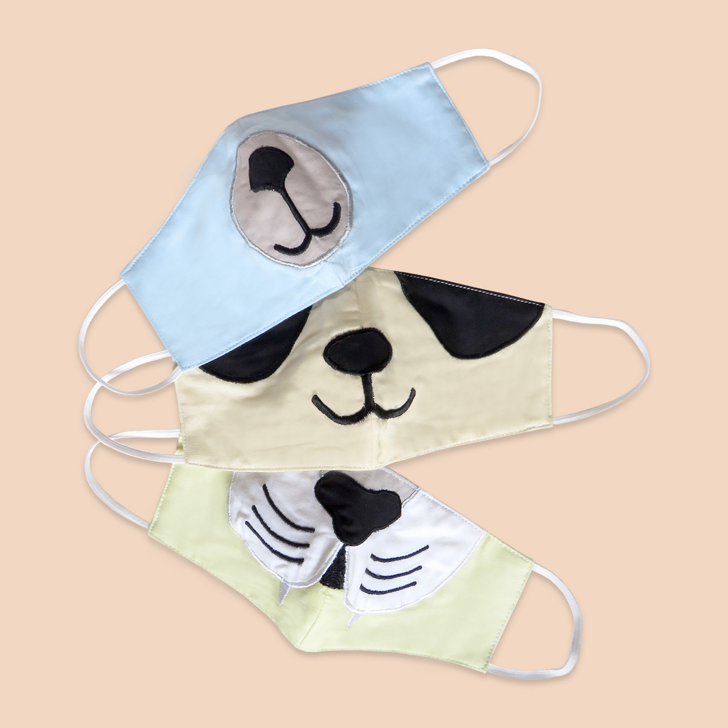 Masilo Face Mask Set of 3 – Animals (Kids)