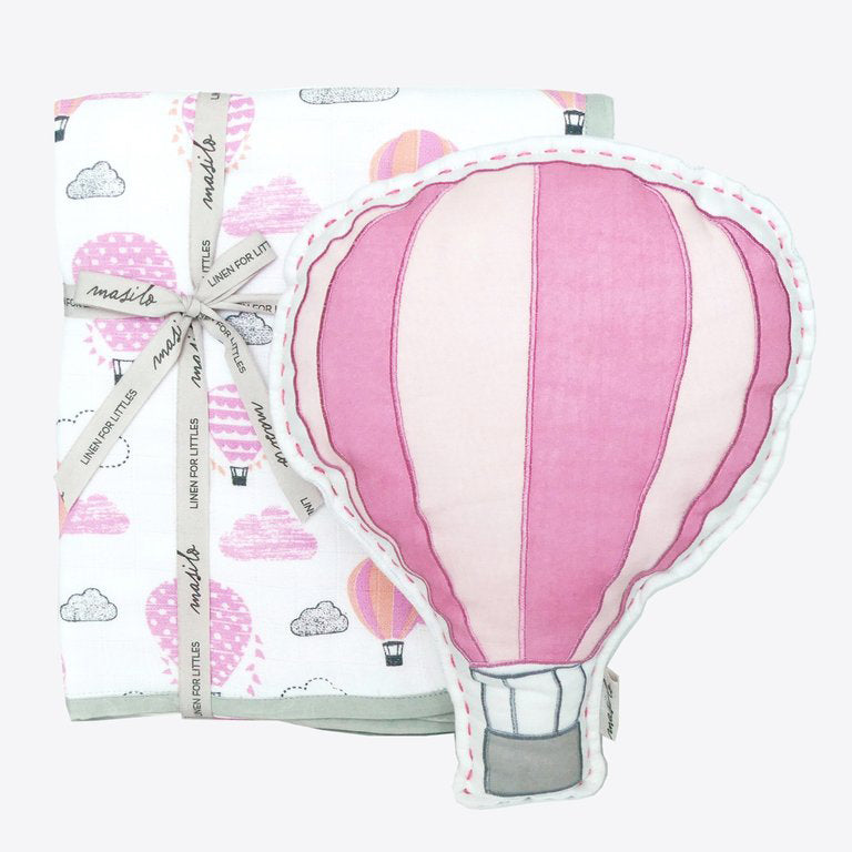 Masilo Tuck Me In Gift Bundle - Up Up & Away (Pink)