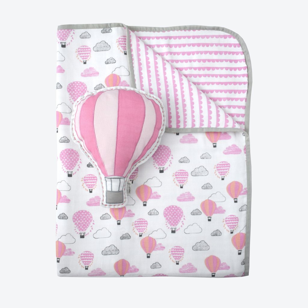 Masilo Tuck Me In Gift Bundle - Up Up & Away (Pink)