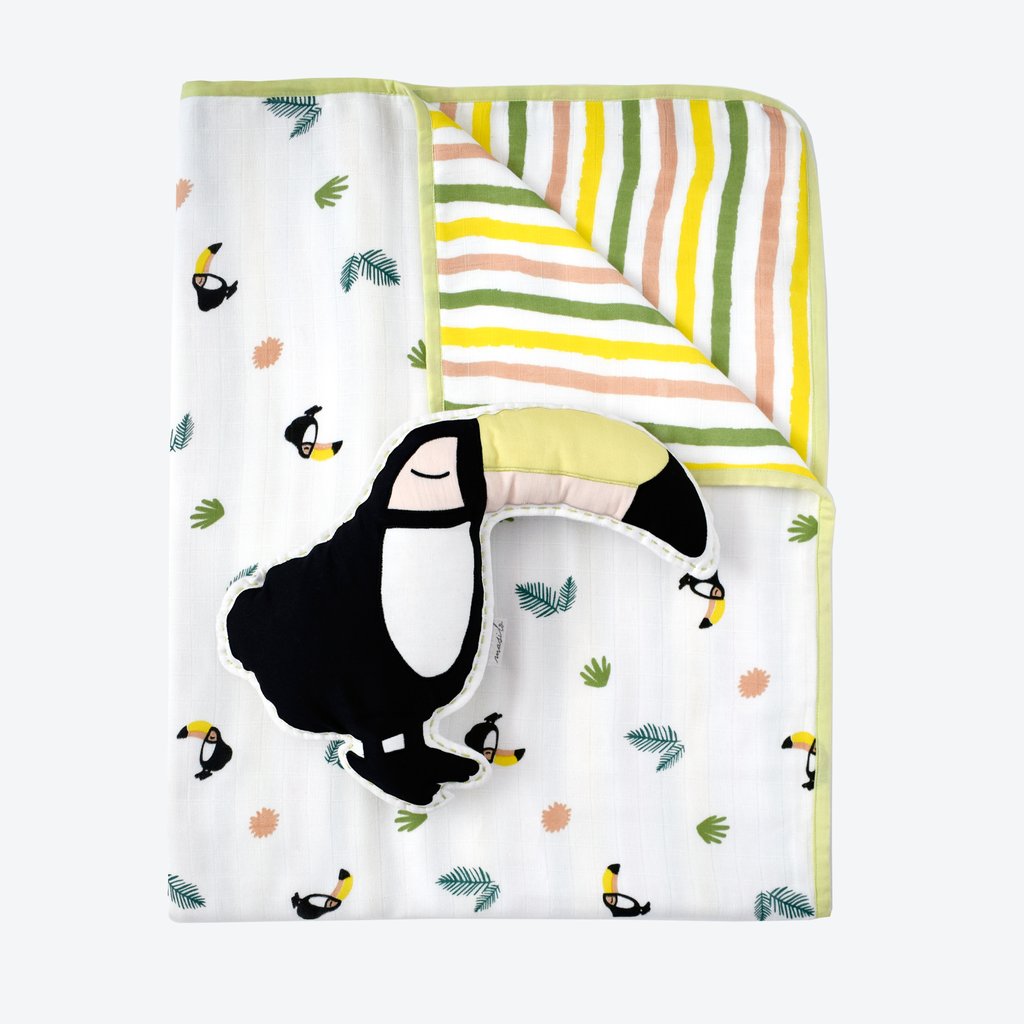 Masilo Tuck Me In Gift Bundle - Tropical Toucan