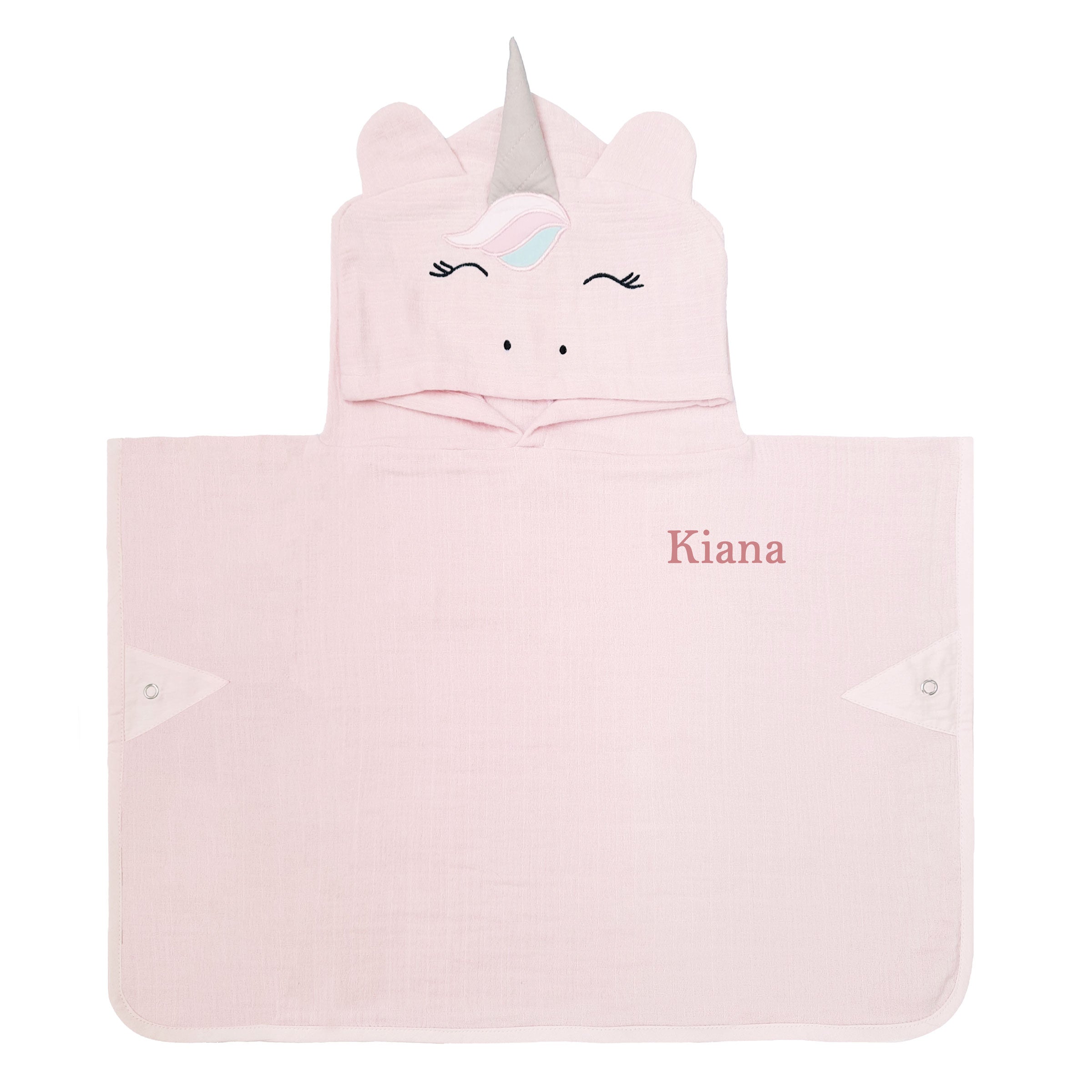 Masilo Hooded Poncho Towel – Unicorn