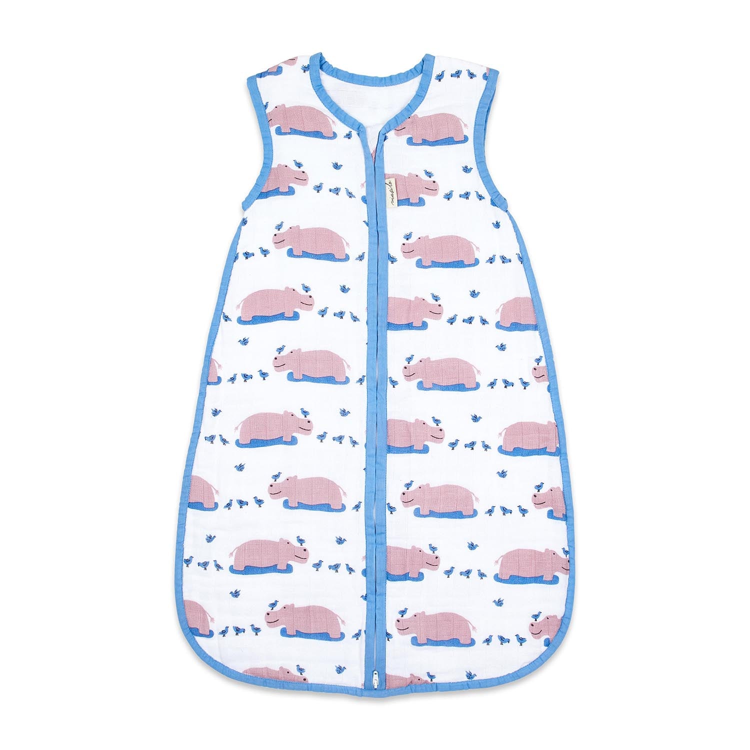 Masilo Organic Muslin Sleeping Bag - Happy As A Hippo