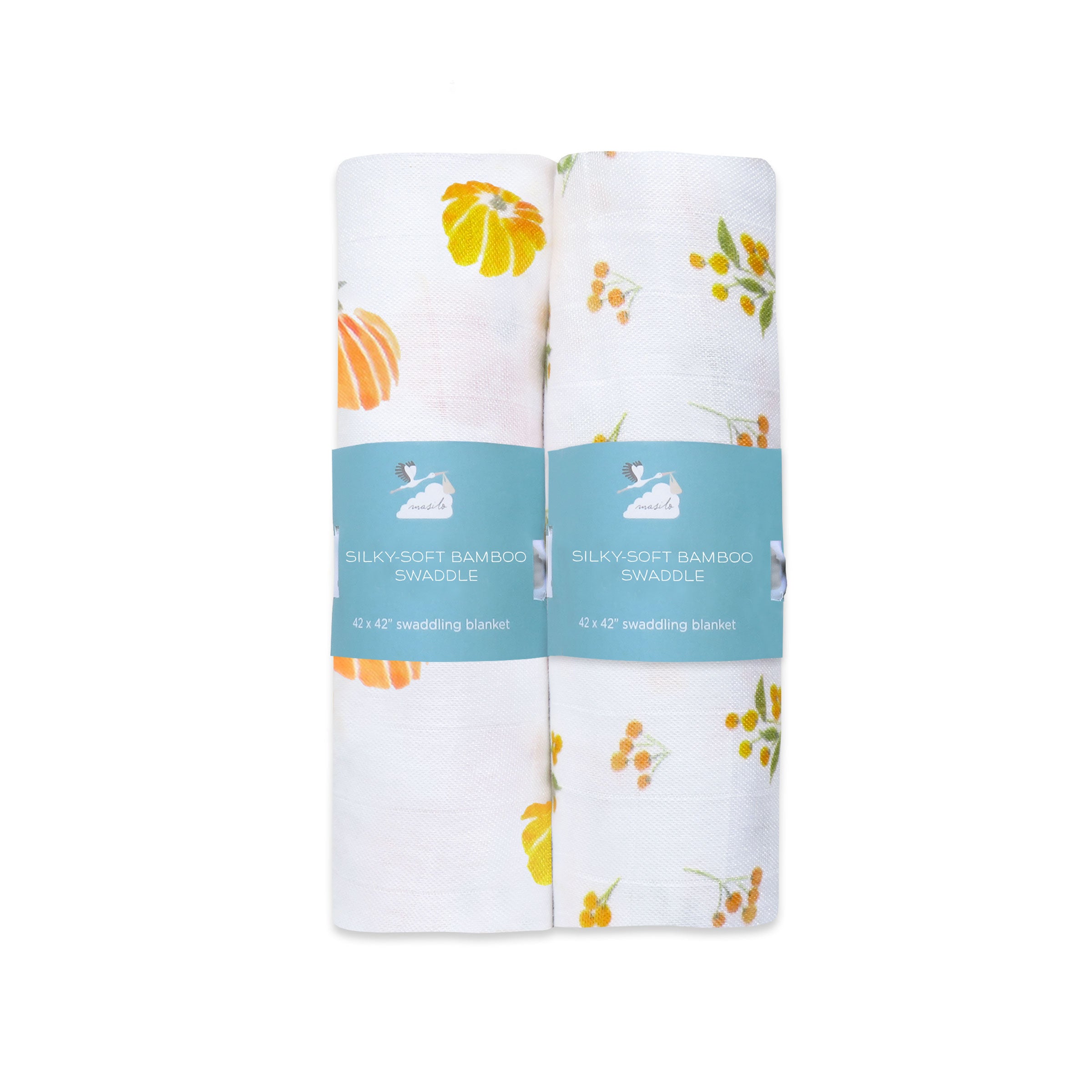 Masilo Bamboo Muslin Swaddles (Set of 2) - Our Little Pumpkin