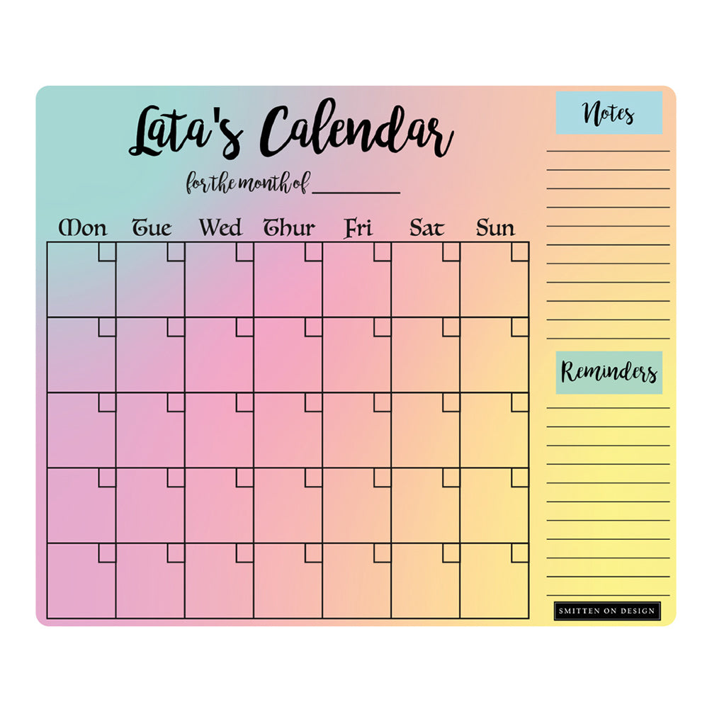 Fusion Holographic Regular Monthly Planner
