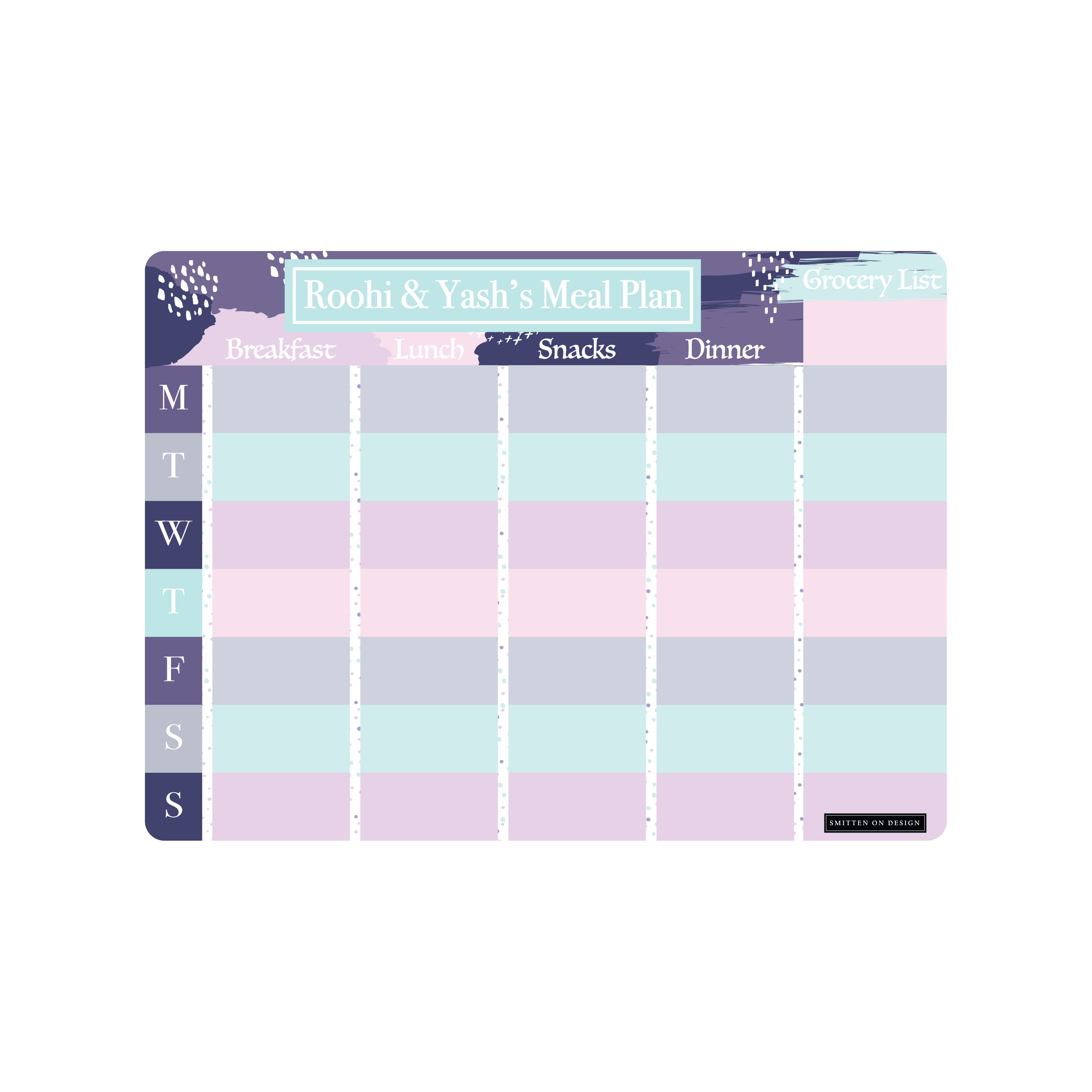 Abstract Classica Petite Meal Planner