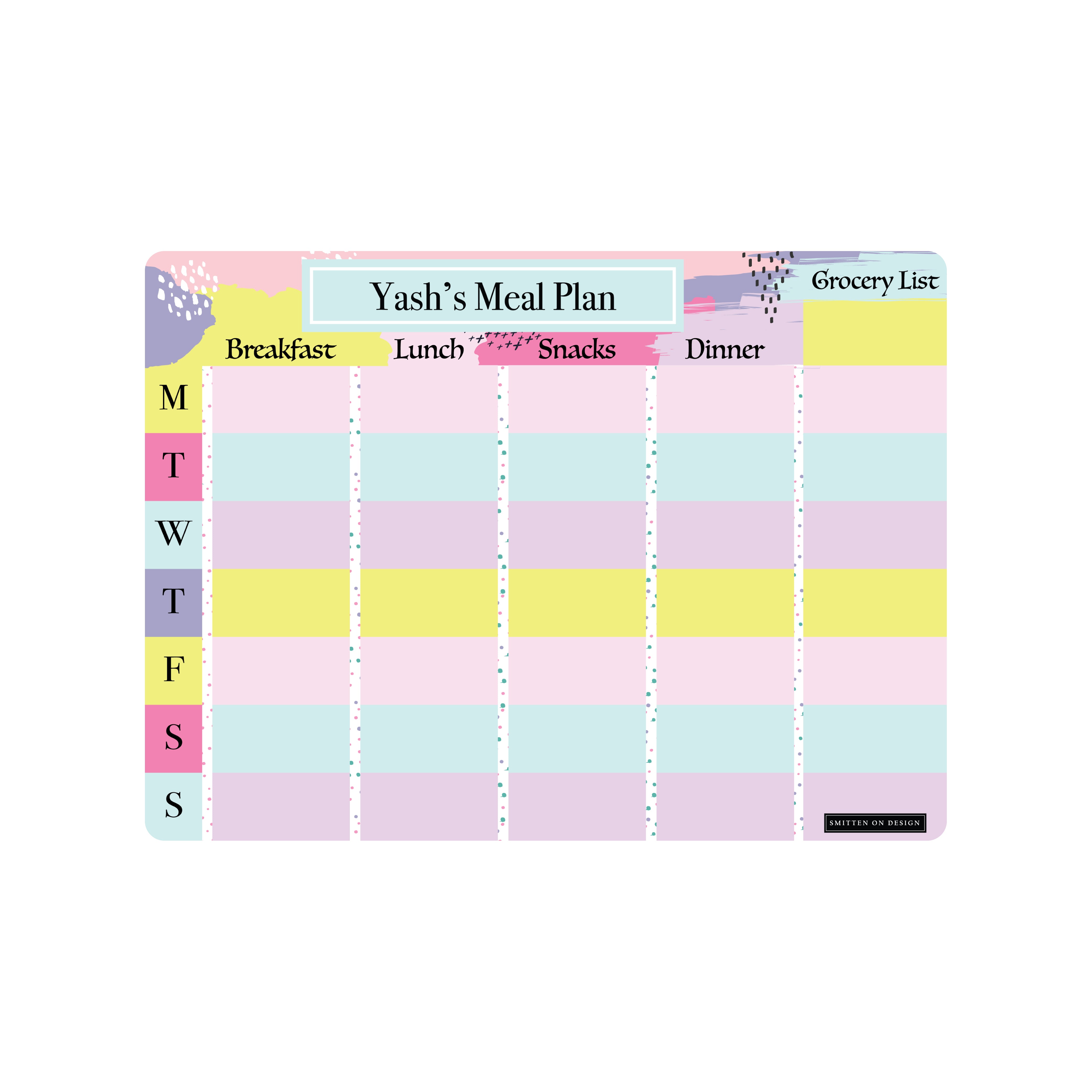 Abstract Classica Pop Petite Meal Planner