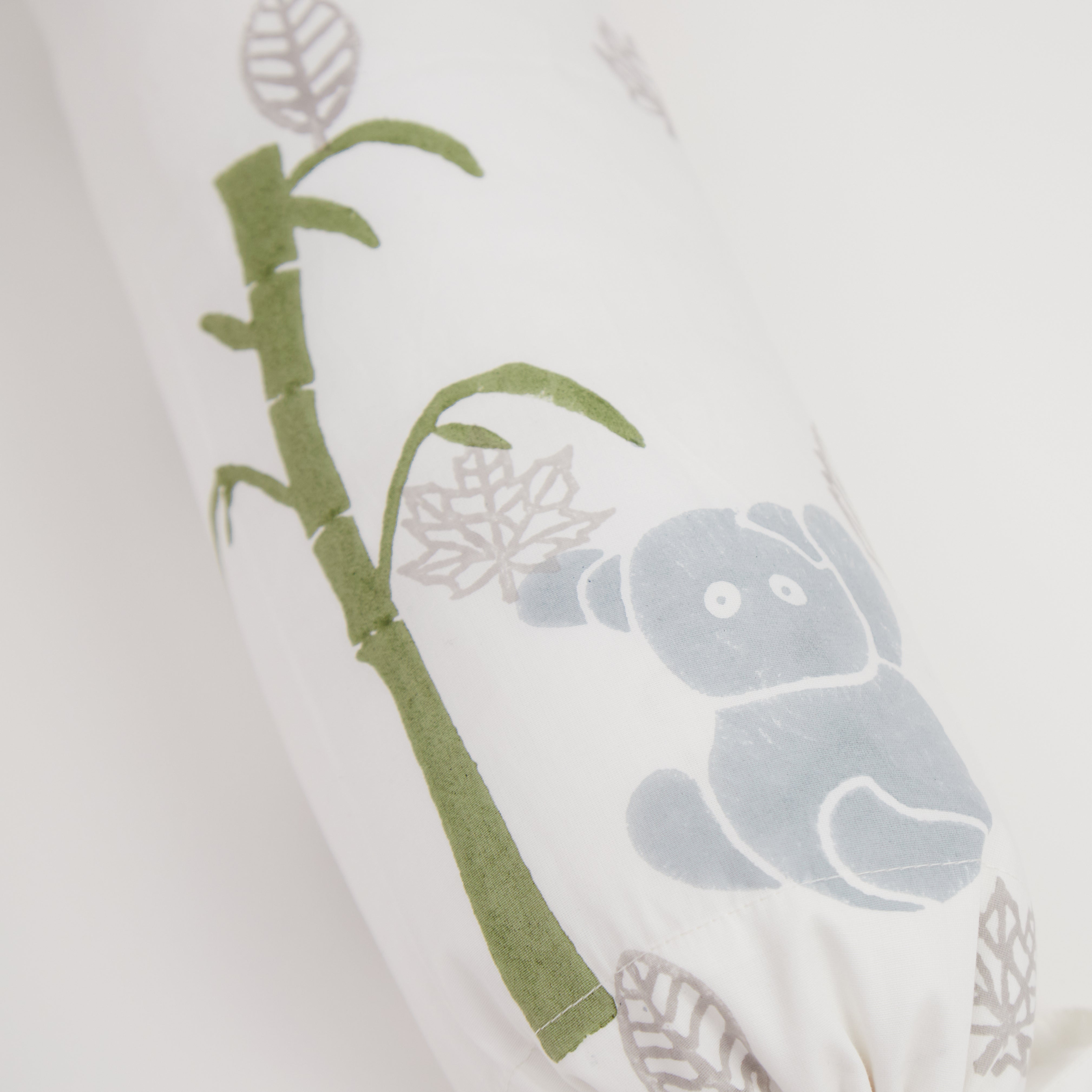 Masaya Pillow And Bolster Set- K For Koala- Purple