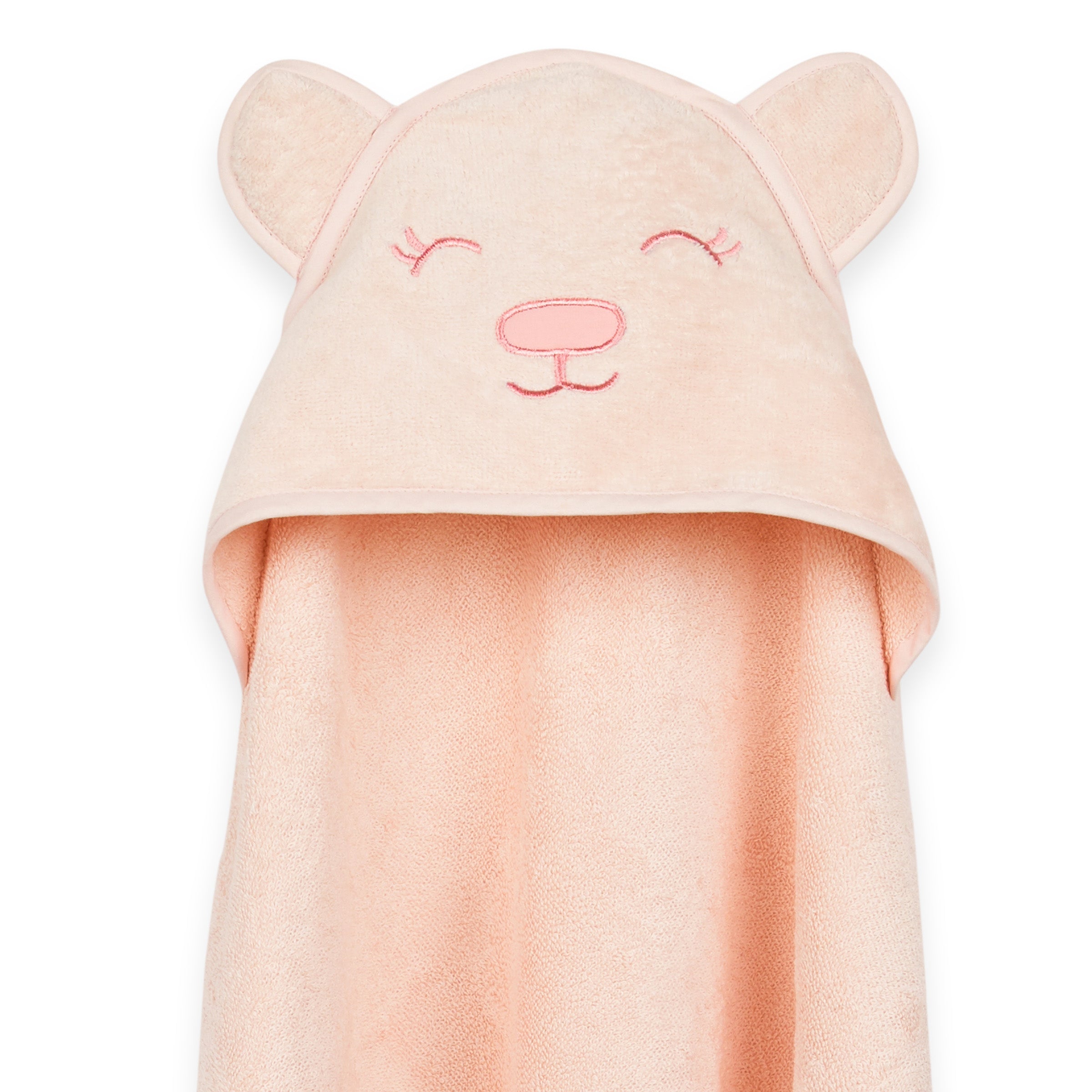 Masilo Organic Cotton Hooded Towel - Grrly Pink