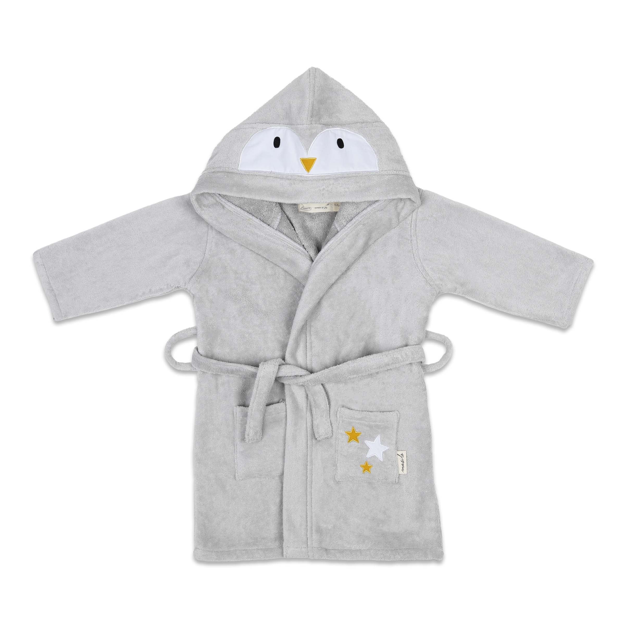 Masilo Hooded Baby Robe – Penguin