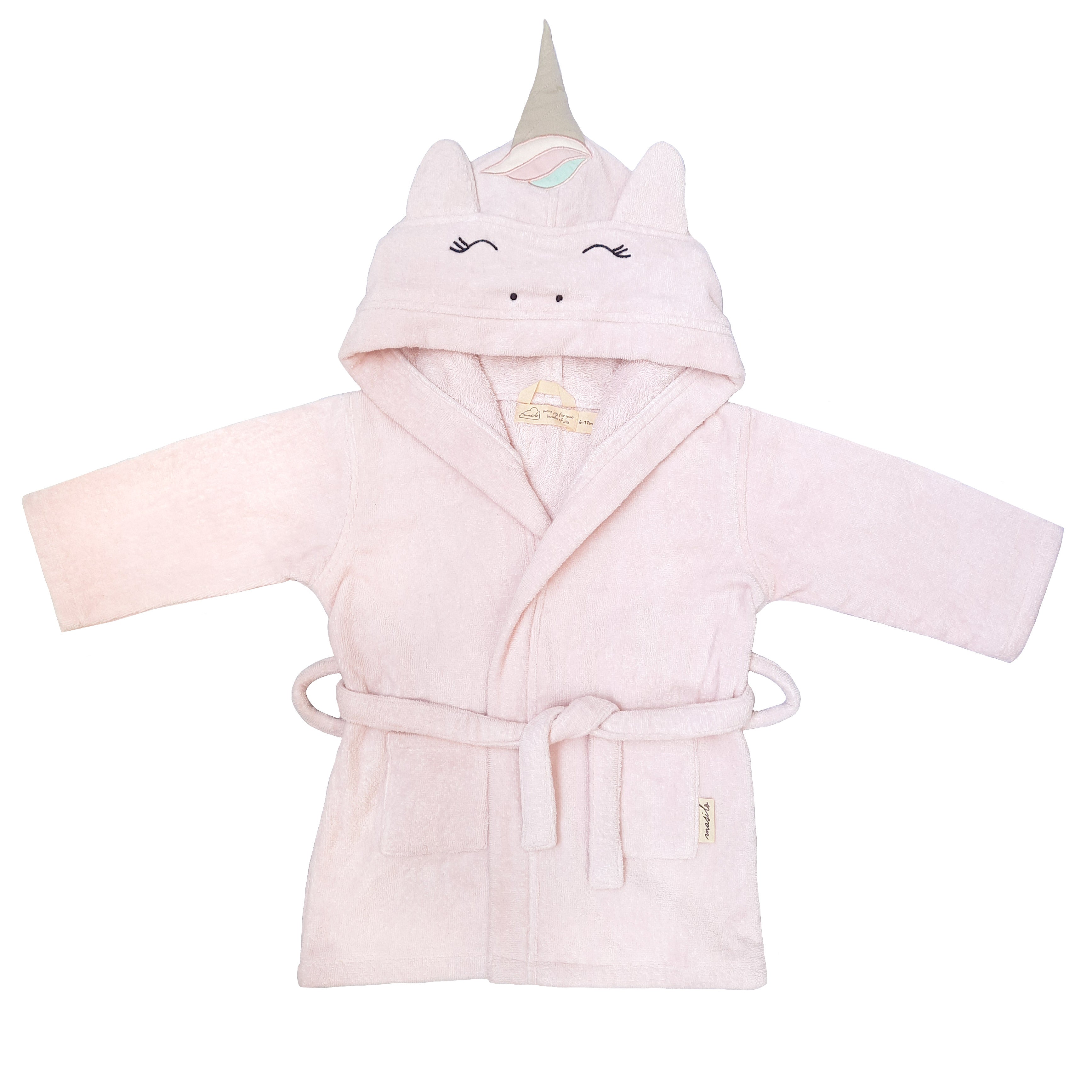 Masilo Hooded Baby Robe – Unicorn