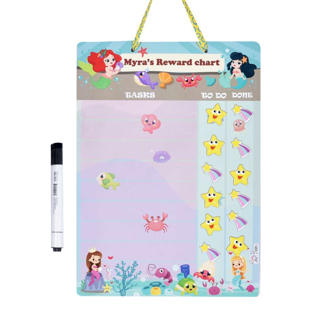 Magnetic Reward Chart - Mermaid Theme