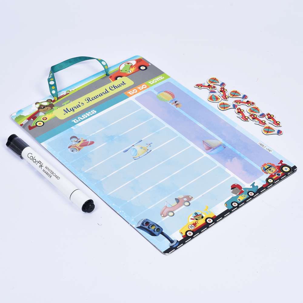 Magnetic Reward Chart - Racing Car Theme