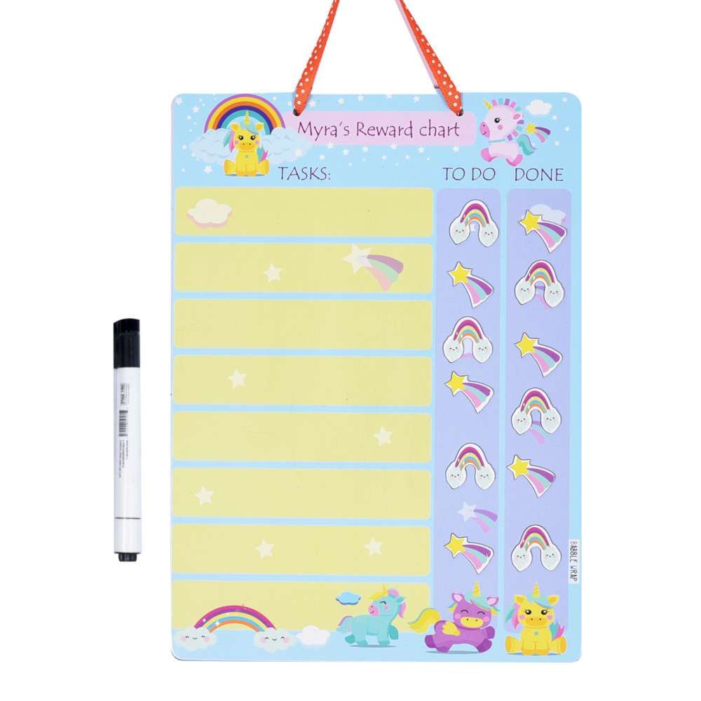 Magnetic Reward Chart - Unicorn Theme