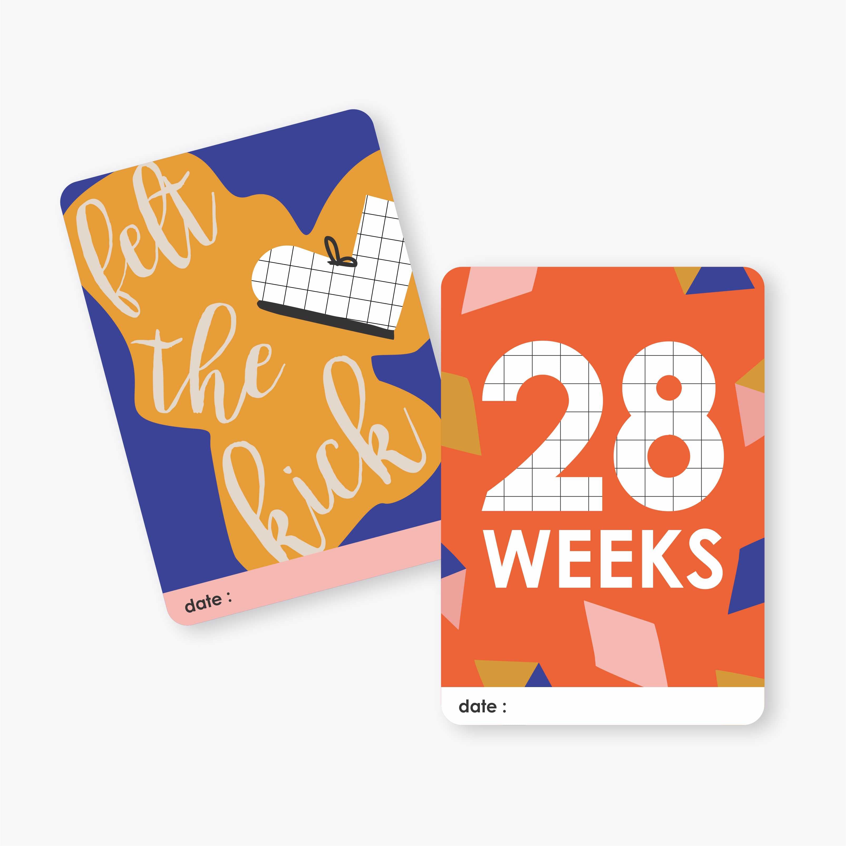 Mini Milestone Cards | Maternity