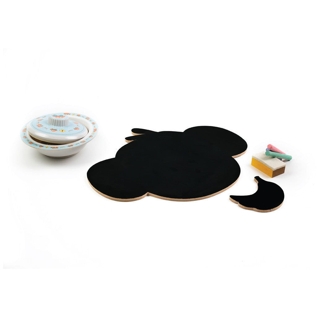 Meal Time Shaped Chalkboard Mat & Coaster - Monkey