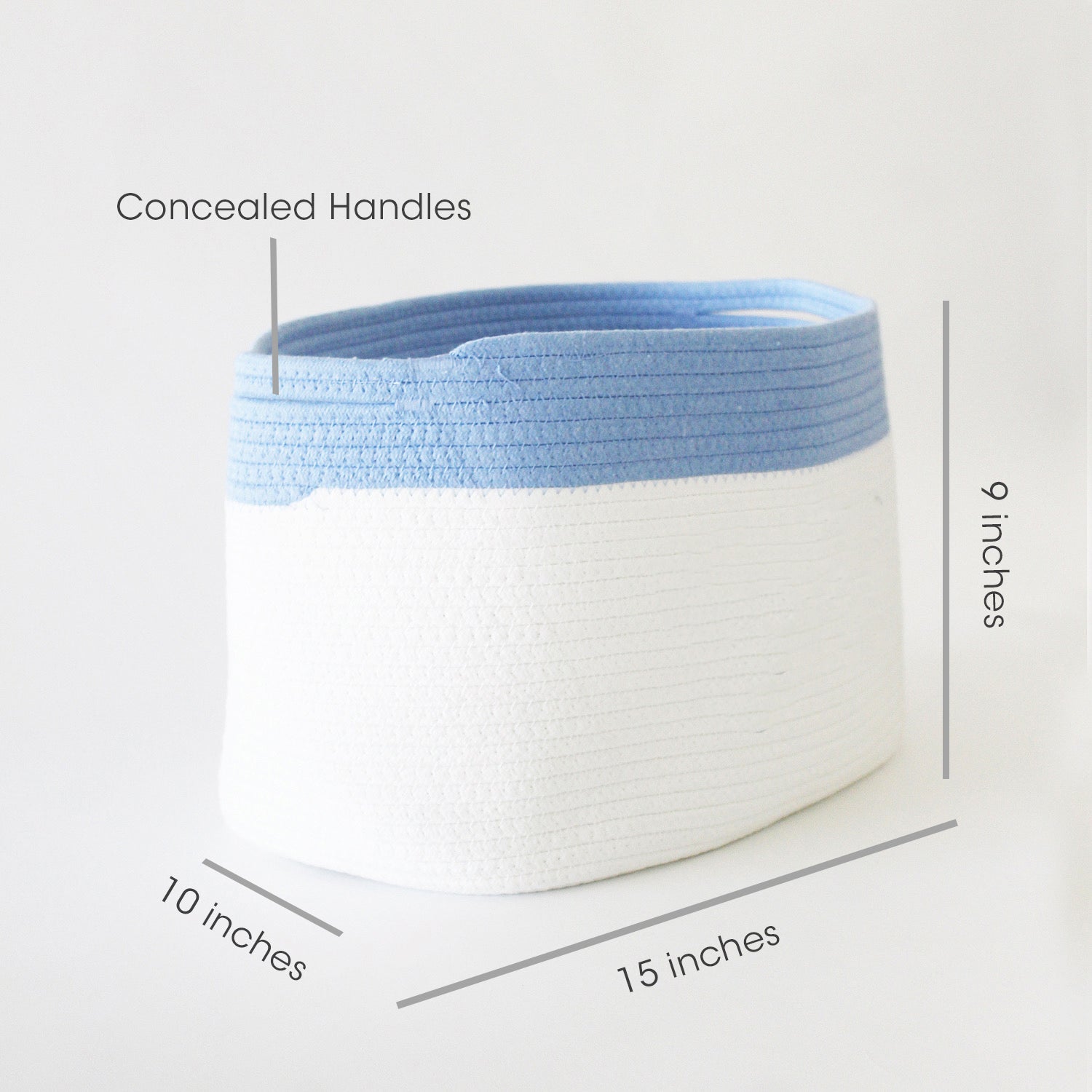 Personalized Storage Basket - Set of 2 - Blue