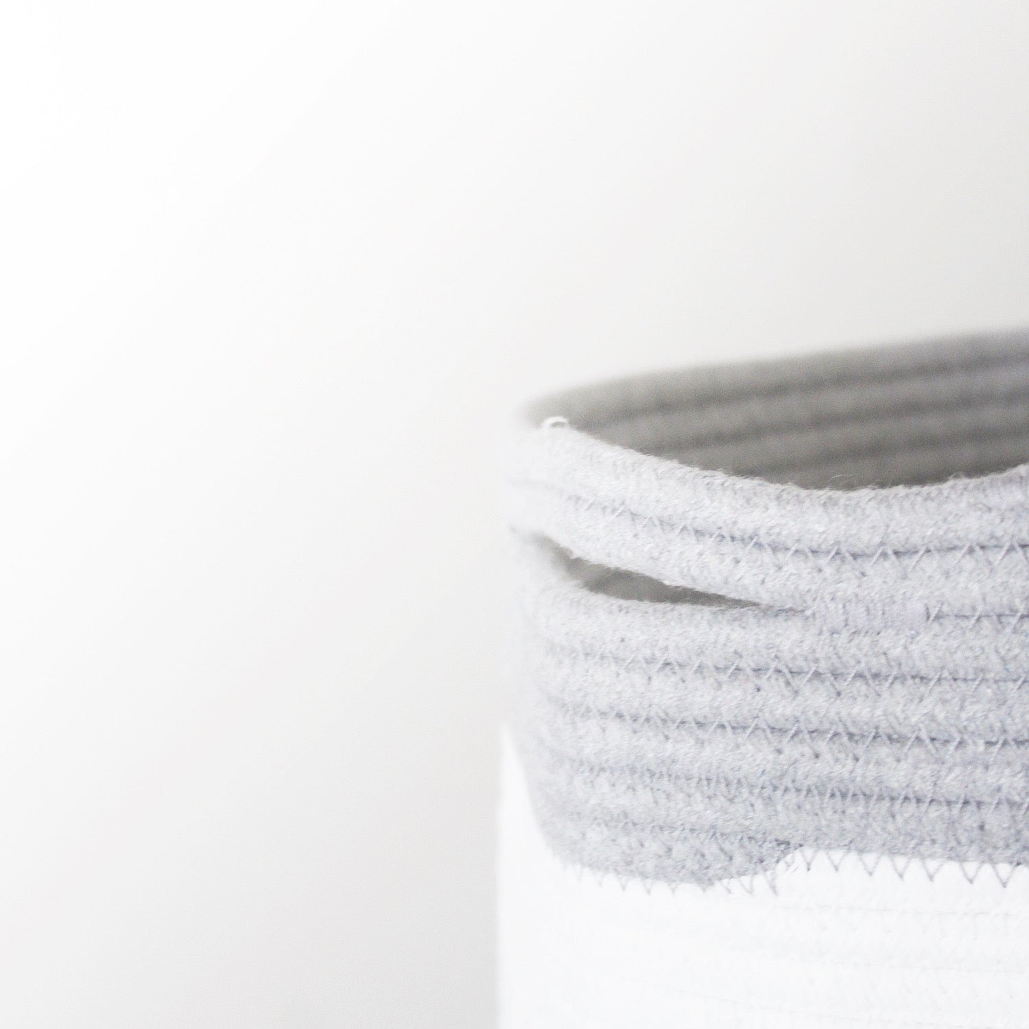 Personalized Storage Basket - Cursive - Grey - Small, Medium