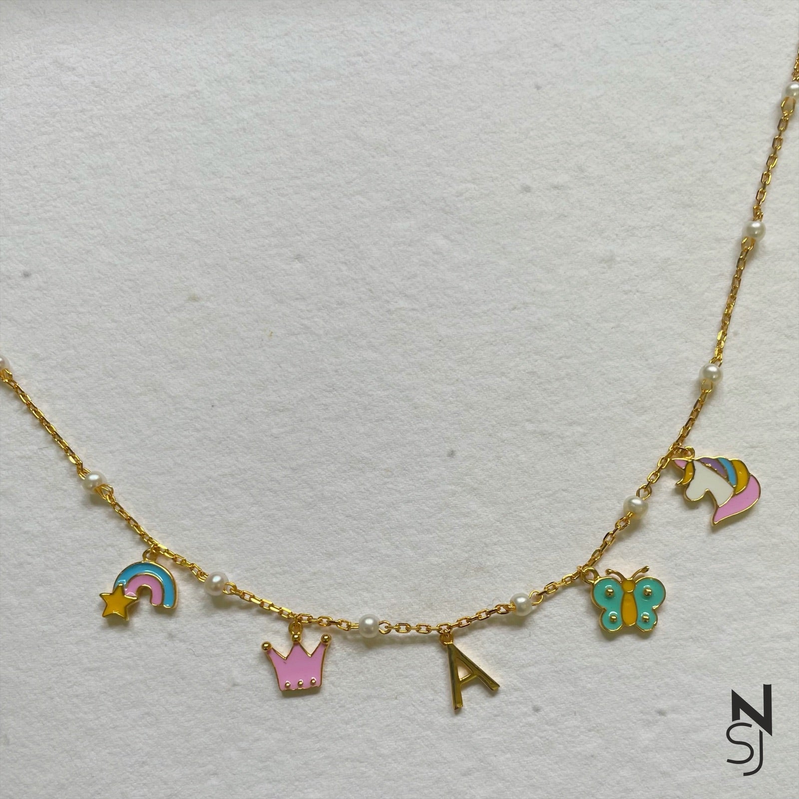 Custom Initial Charm Neckchain