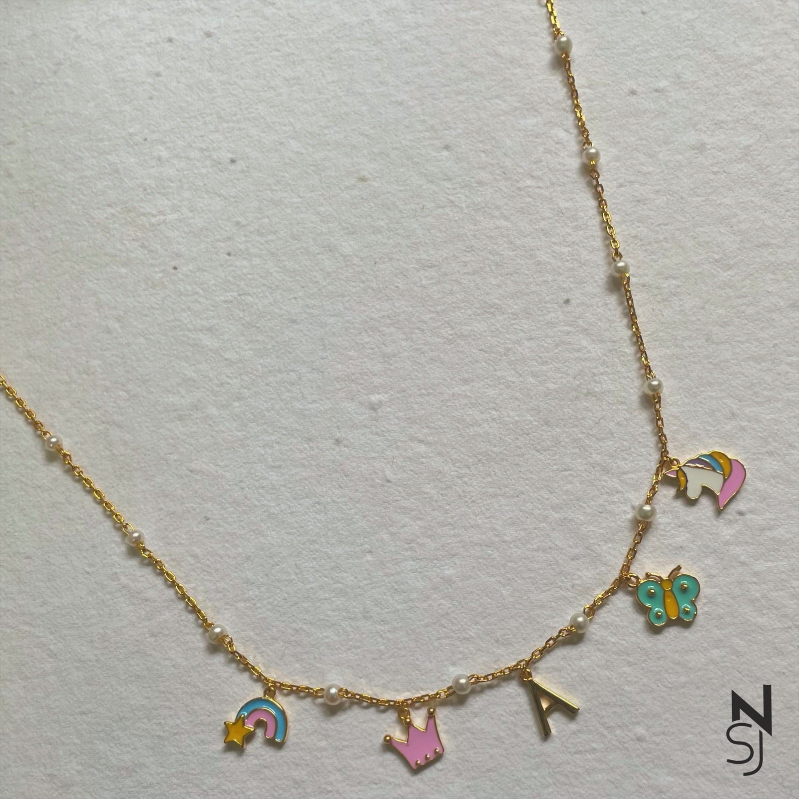 Custom Initial Charm Neckchain