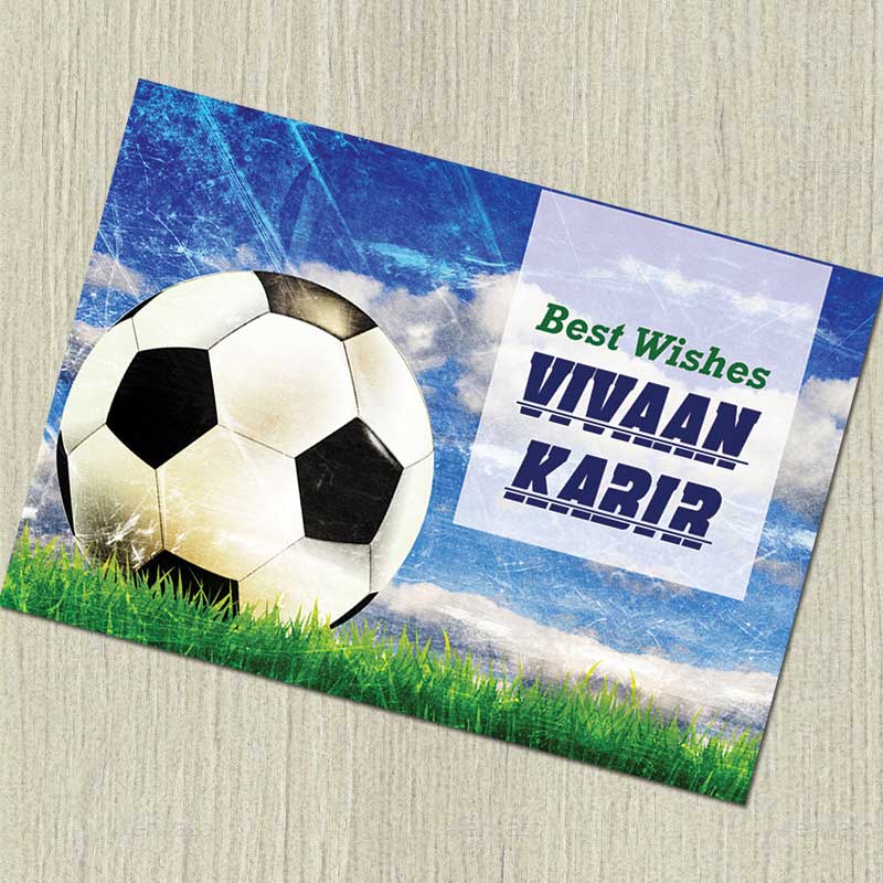 Personalised Notecards -  Football, Set of 20