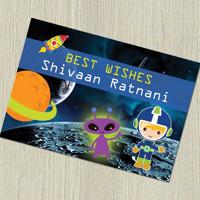 Personalised Notecards - Astronauts, Set of 20