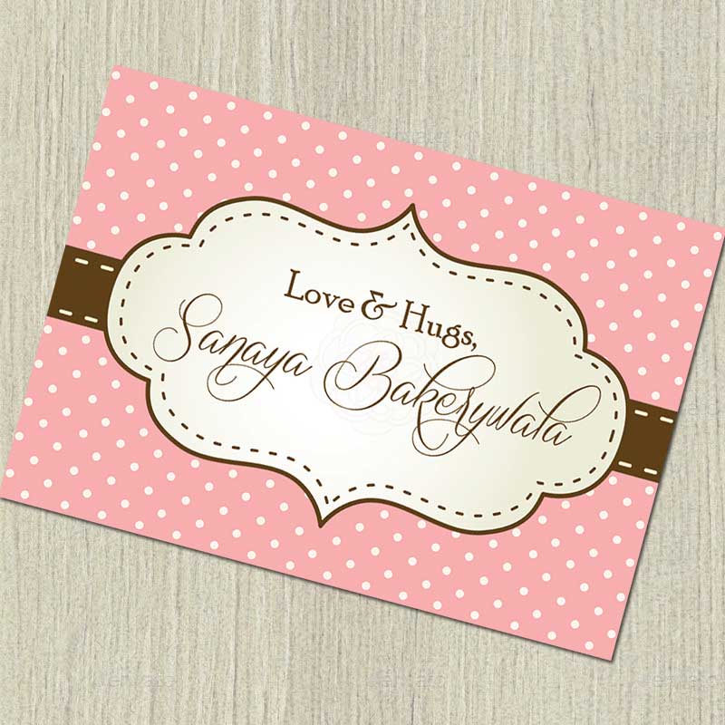 Personalised Notecards - So Pink, Set of 20