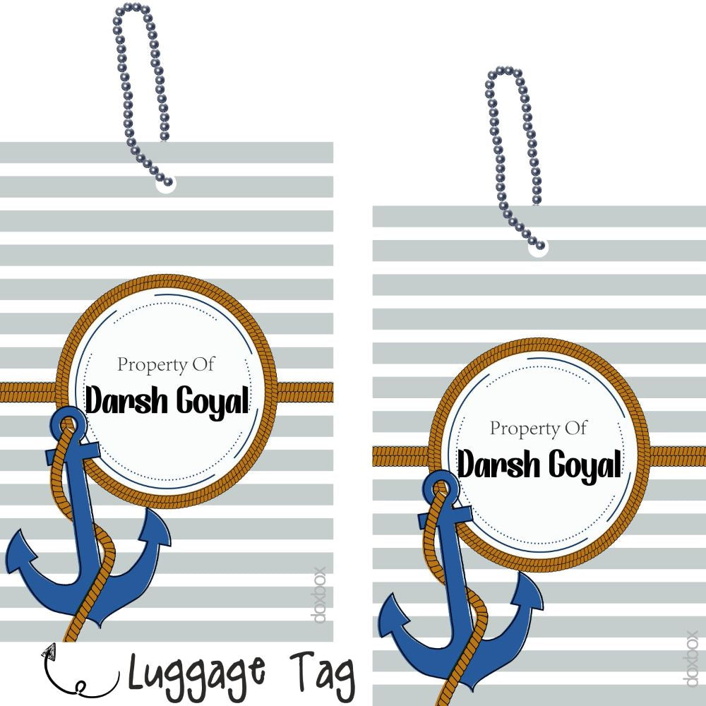 Personalised Luggage Tag - Nautical