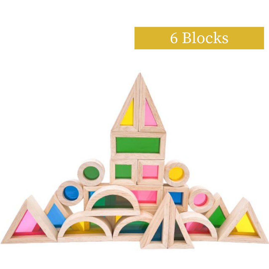 NESTA TOYS - Sensory Tool Kit - Sensory Bin Tools, Egg Shaker, Rainbow Blocks (6+ Months)