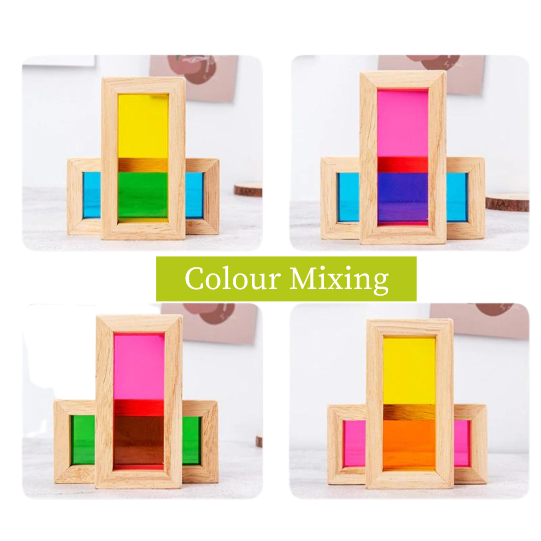 NESTA TOYS - Sensory Tool Kit - Sensory Bin Tools, Egg Shaker, Rainbow Blocks (6+ Months)