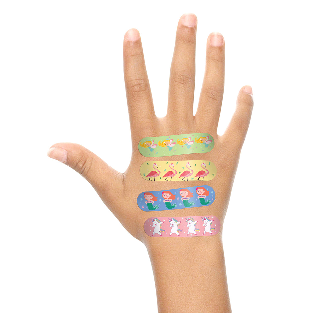 Ouchie Non-Toxic Printed Bandages COMBO Set of 3 (3 x 20= 60 Pack)- (PINK, BLUE & LAVENDER)