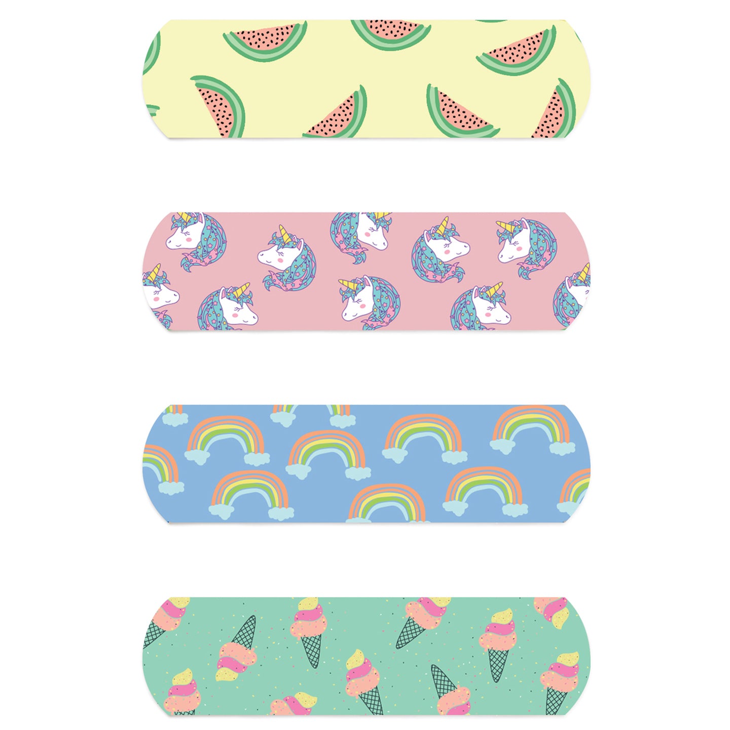 'Ouchie Printed Bandages' 20-Pack (Pink)