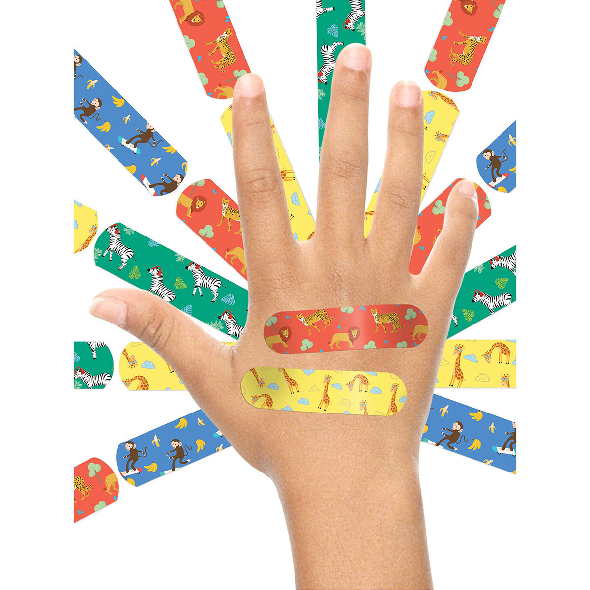 'Ouchie Printed Bandages'  Combo Pack of 3 (20 x 3 = 60) (2 Blue & 1 Orange)