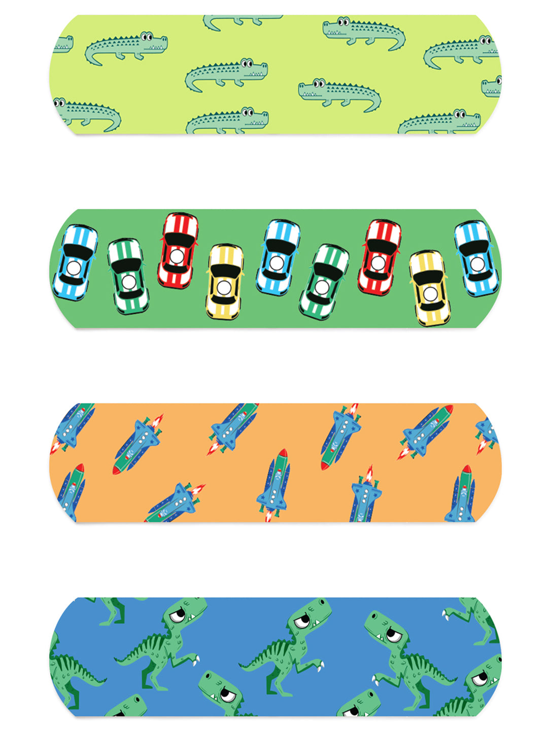 'Ouchie Printed Bandages' Combo Set of 2 ( 20 x 2 = 40) (Blue & Purple)