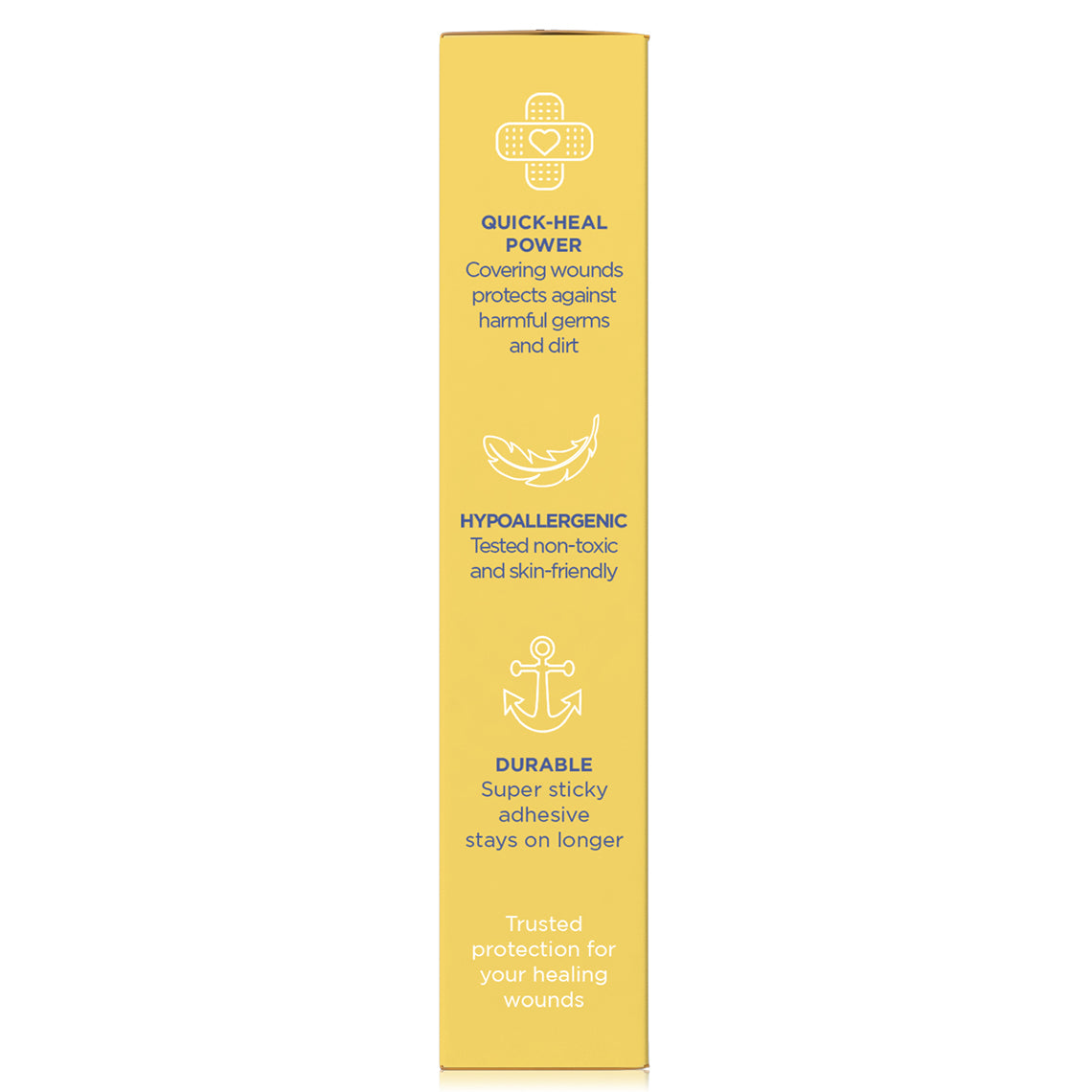 Ouchie Non-Toxic Printed Bandages Combo Set of 2 (40 Pack) - Yellow