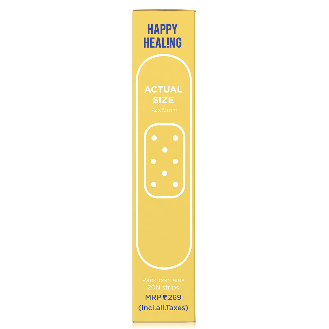 Ouchie Non-Toxic Printed Bandages Combo Set of 2 (40 Pack) - Yellow