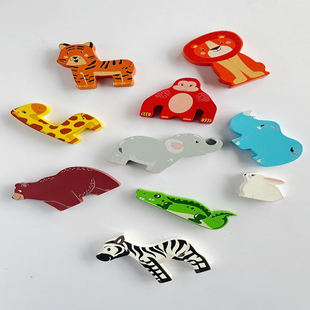 Open Ended Chunky Puzzle - Animals-Puzzles-Open Ended-Toycra