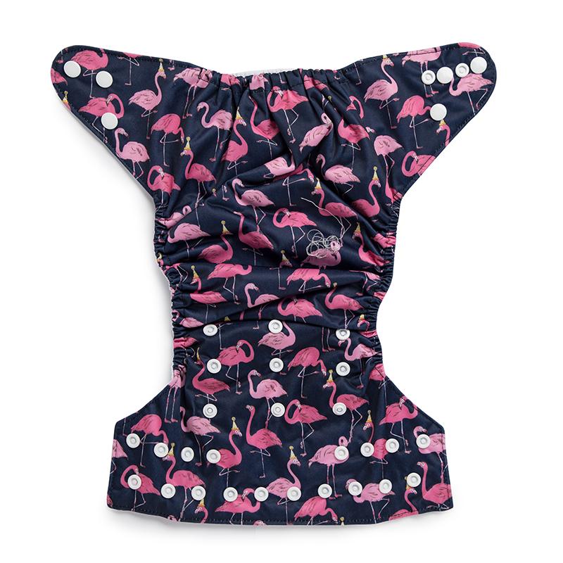 Happy Flamingos Reusable Cloth Diaper