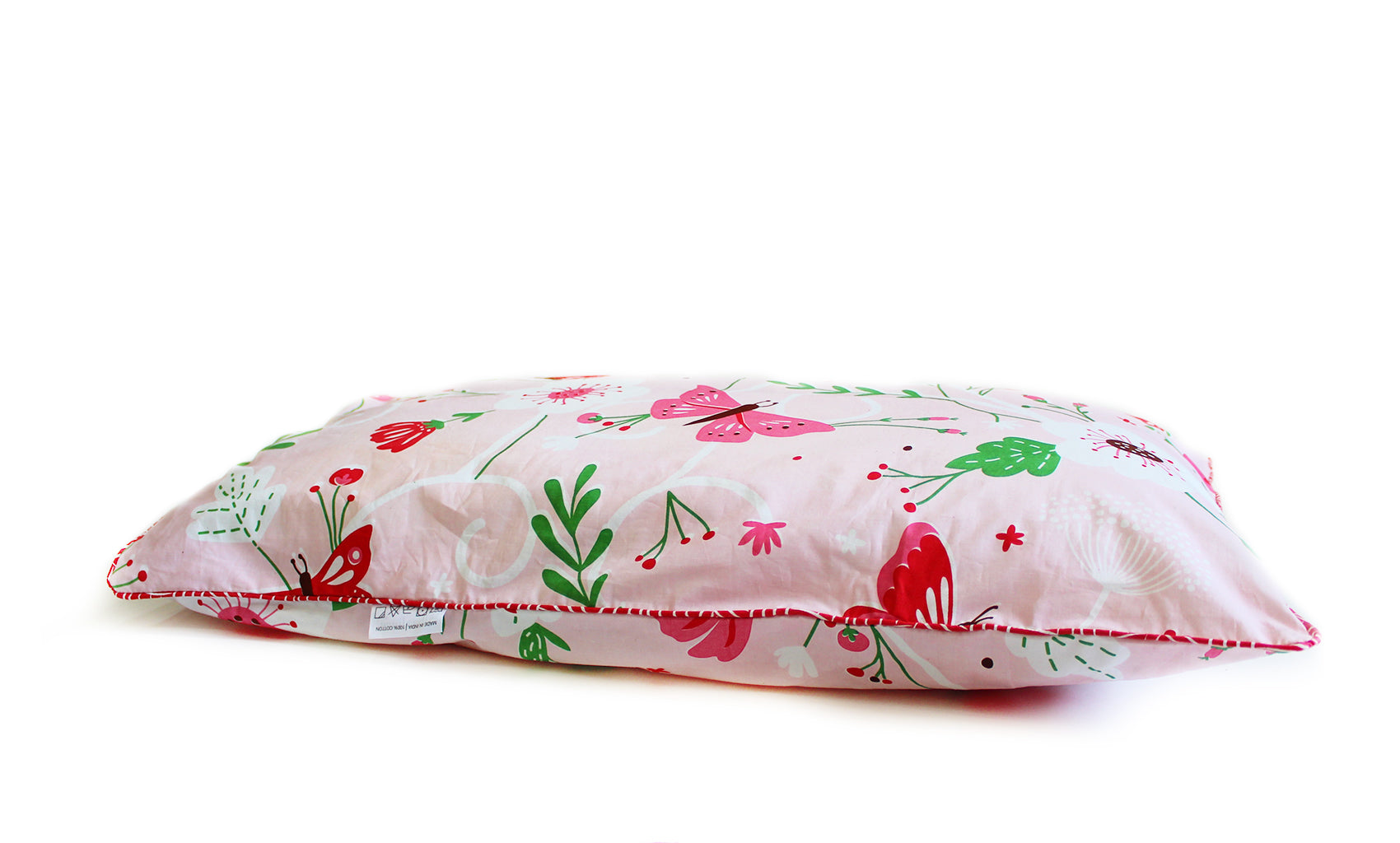 Flowers & Butterflies Single Pillow Cover