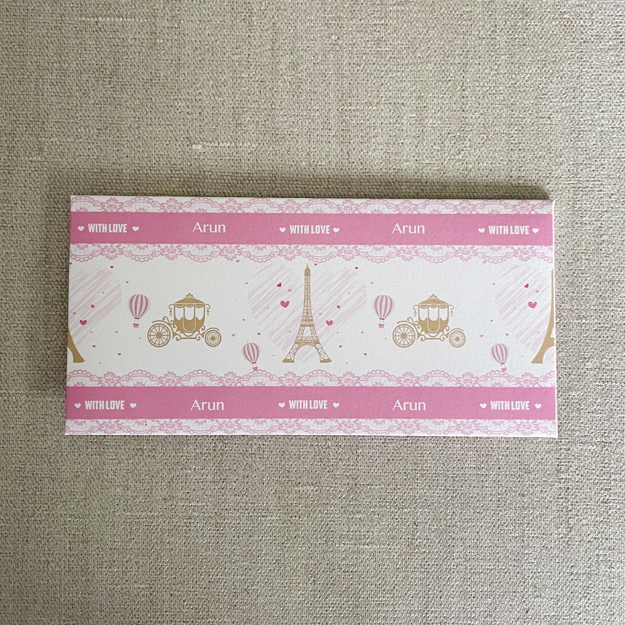 Personalised Cash Envelopes - Parisian, Set Of 24