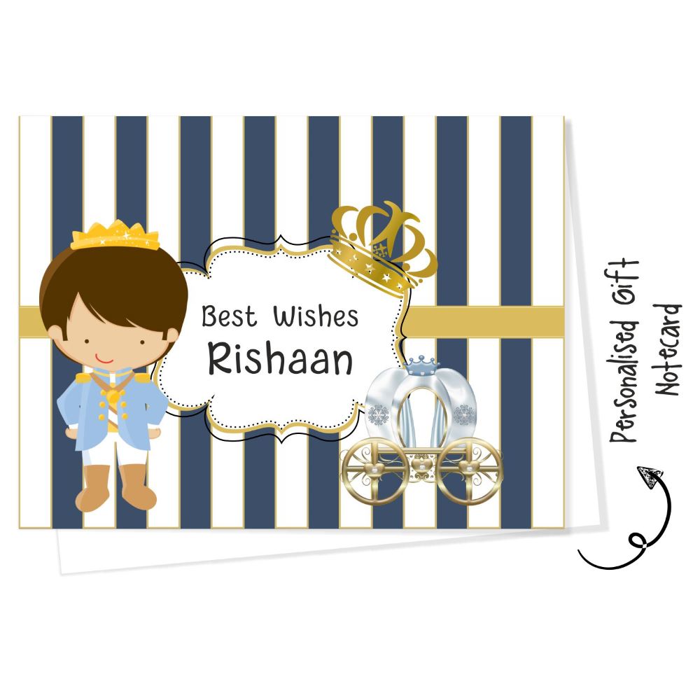 Personalised Gift Notecard - Prince