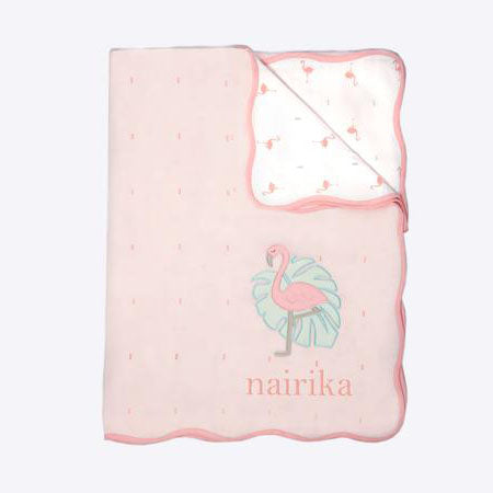 Masilo Organic Dohar Blanket - Hello Flamingo