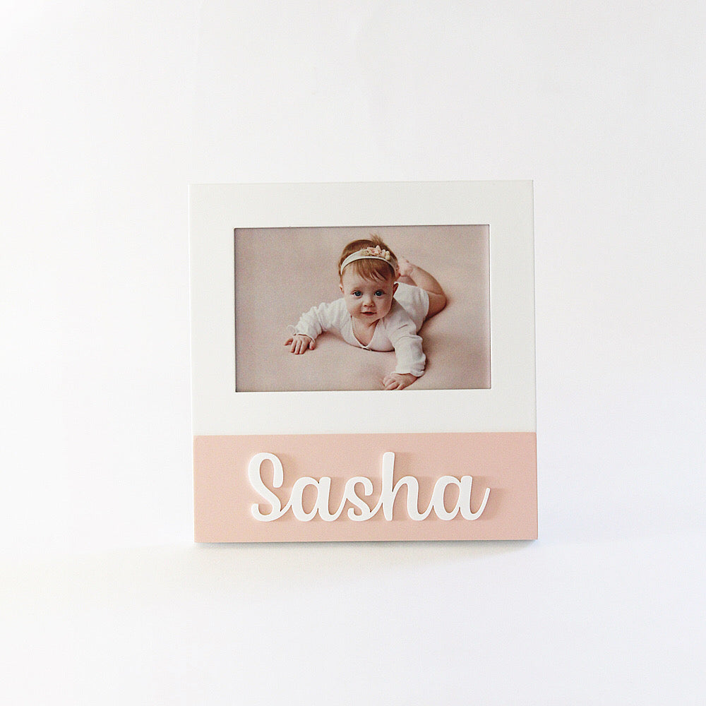Personalized Square Frame - Pink