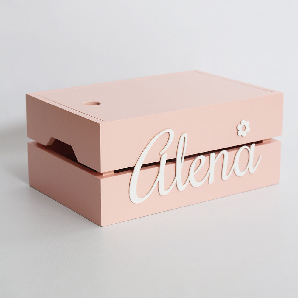 Personalised Name Box, Pink