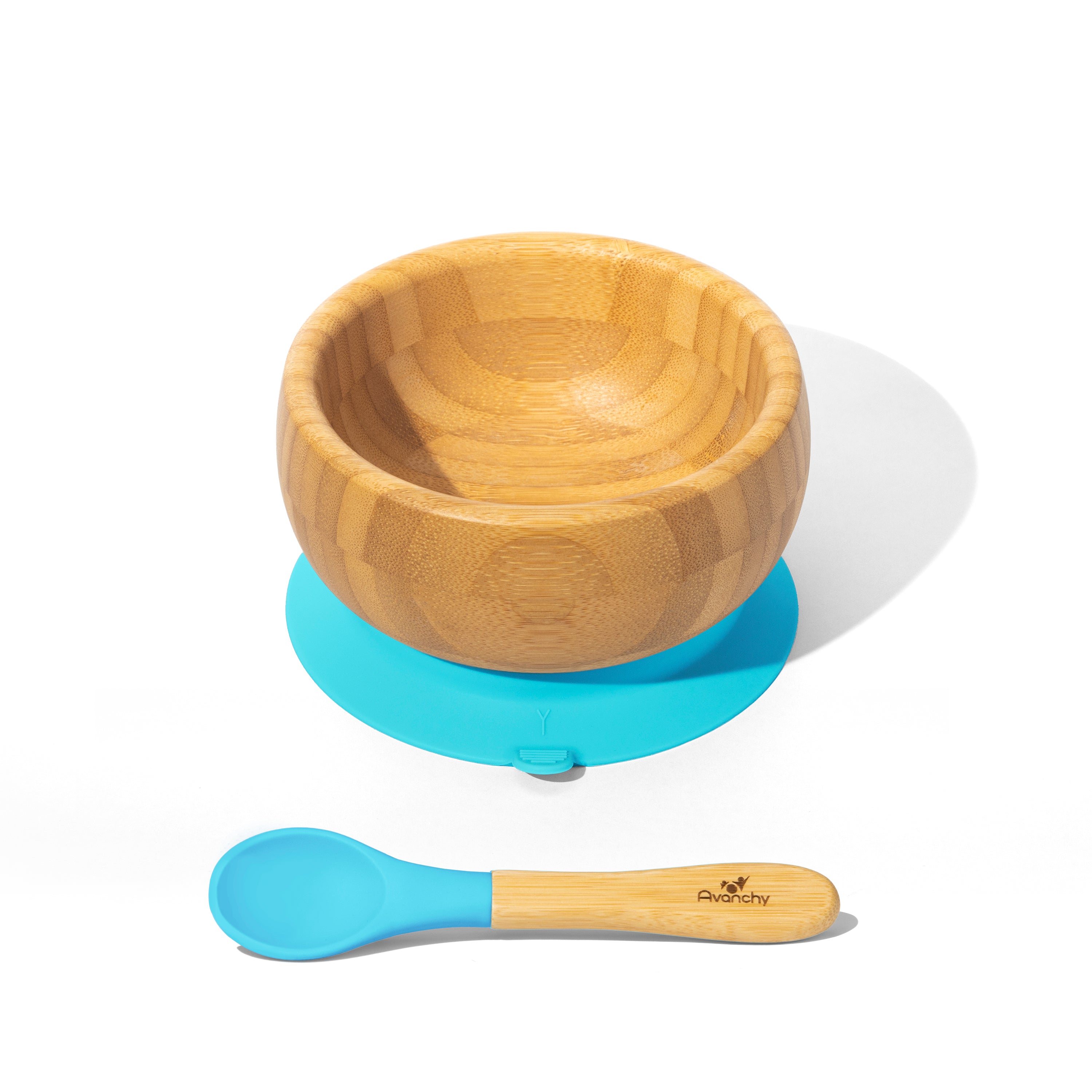 Avanchy Bamboo Baby Bowl & Spoon -Magenta