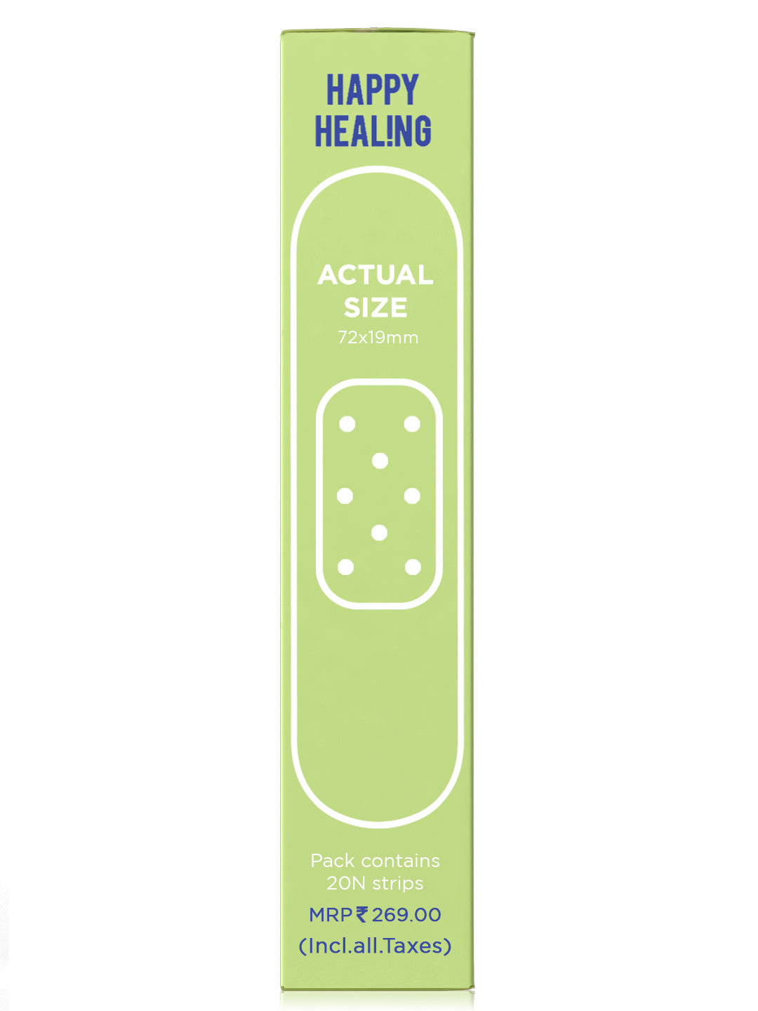 Ouchie Non-Toxic Printed Bandages Jumbo Pack - (80 Pack) - 4 X Lime Green