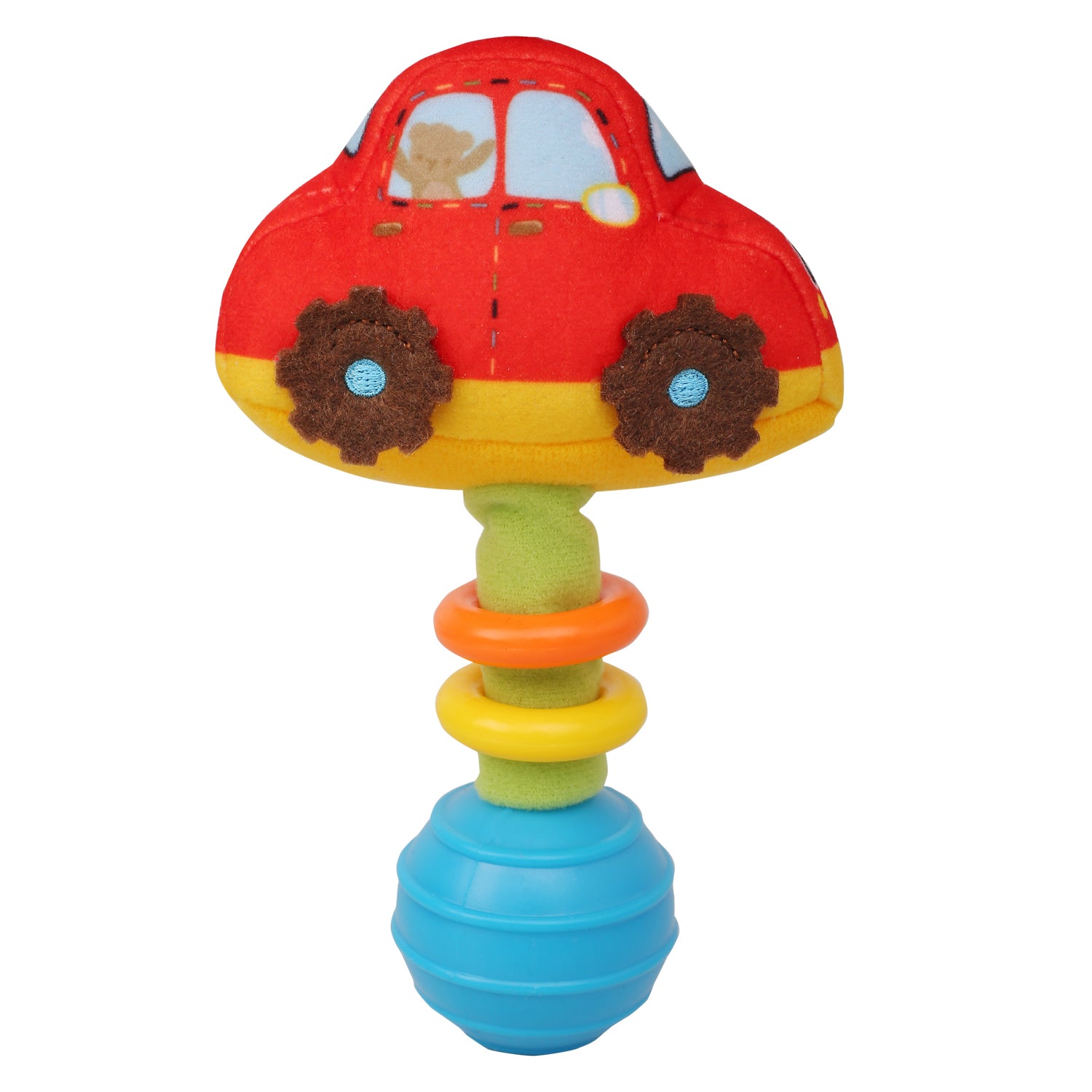 Baby Moo Car Red Handheld Rattle